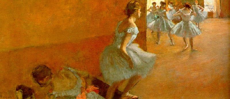 Edgar Degas Dancers Climbing the Stairs